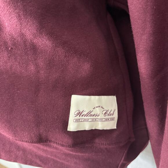 WeWoreWhat Crewneck Sweatshirt, Maroon, L - Picture 3 of 5